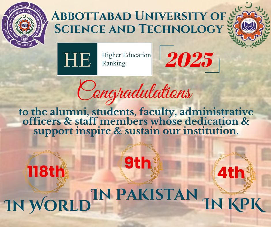 AUST ranked 118th worldwide in the HE Higher Education Ranking 2025