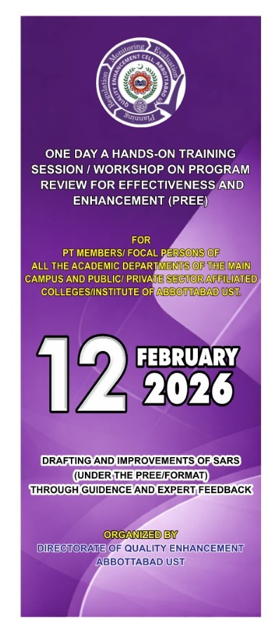 Hands-on Training Workshop on Programme Review for Effectiveness and Enhancement (PREE)